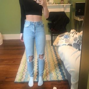 american eagle mom jeans